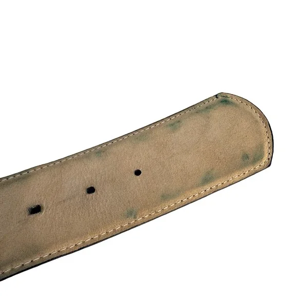 Saks Fifth Avenue Navy Blue Genuine Snakeskin Wide Waist Belt Size M Vintage - Picture 9 of 10